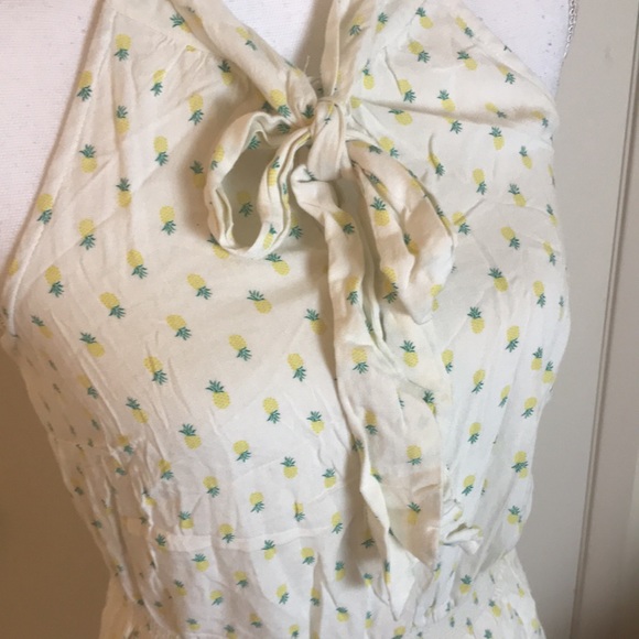 Jessica Simpson Pineapple Halter Mini Dress Small - Picture 10 of 10